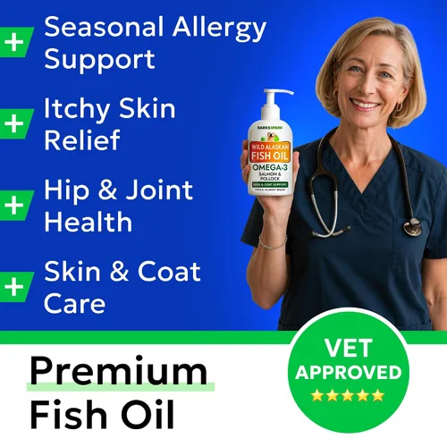 Vista 7 de Suplemento líquido de aceite de pescado Omega 3 para perros - Aceite