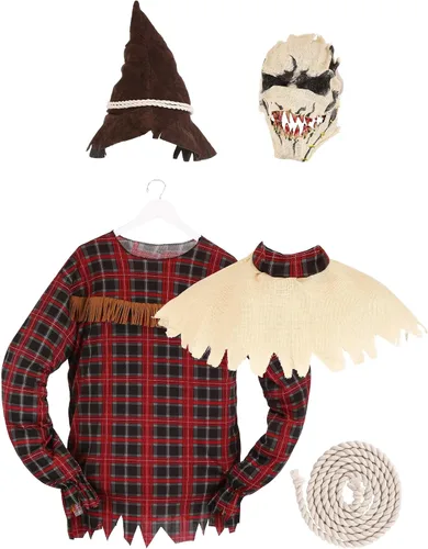 Vista 4 de Disfraz de California Costumes de espantapájaros malvado para hombre
