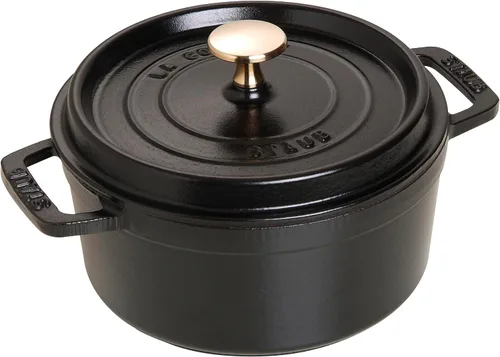 Vista 7 de Staub La Cocotte Redonda 40509-804 Mini Pico Cocotte Redonda Verde Basil 40509-804 Olla Esmaltada Pequeña de Dos Manijas