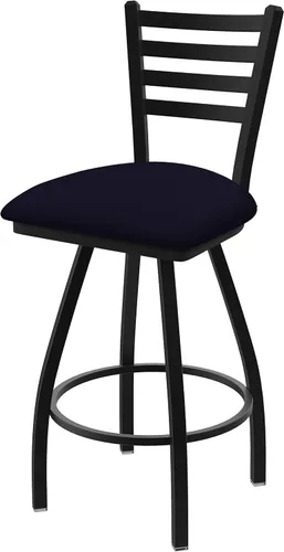 Vista 7 de XL 410 Jackie - Taburete giratorio de 25 pulgadas con acabado antiarrugas negro y asiento de vinilo negro