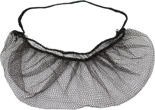 Vista 5 de 100 piezas desechables de nylon panal real barba protector redes, látex libre (blanco)