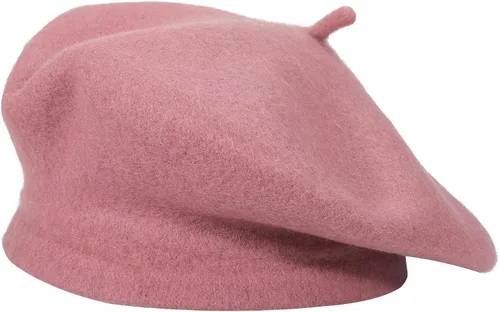 Vista 37 de ZLYC - Boina francesa de lana unicolor para mujeres y niñas