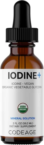 Vista 9 de Codeage Gotas de yodo orgánico USDA – 250 mcg – suministro de 1 año – suplemento de yodo líquido naciente – solución de gotas de yodo – yodo puro