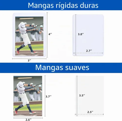 Vista 4 de 200 fundas para tarjetas de plástico duro, 3" × 4" rígido titular