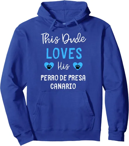 Vista 3 de This Dude Loves His Perro de Presa Canario Pullover Hoodie