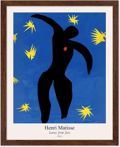 Vista 31 de Monem Art - Póster vintage de Henri Matisse – Gato retro con estampado de pez rojo – Arte de fauvismo – Arte animal – Pintura clásica – Arte fino