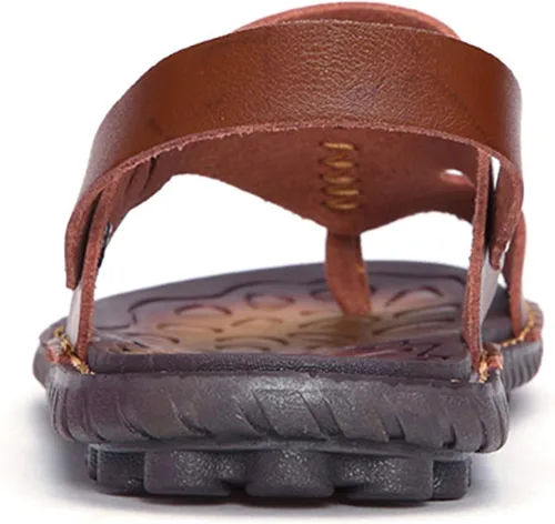 Vista 4 de OHCHSH - Sandalias de piel para hombre