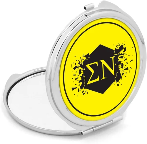 Vista 2 de Sigma Nu Fraternity Compact Cosmetic Double Makeup Pocket Round Portable Mirro (Sigma Nu #1)