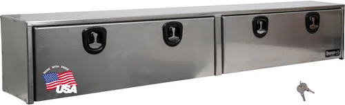 Vista 10 de Buyers Products 1751651 - Caja de camión de aluminio plateado con tapa superior, 72 x 13 x 16 pulgadas, Fabricada en EE. UU., Grado profesional