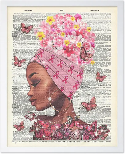 Vista 28 de Poster Master Póster motivacional vintage, impresión inspiradora retro, regalo para chica afro, amiga, reina negra, mujer afroamericana