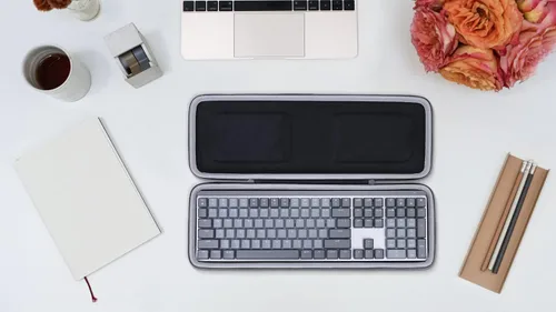Vista 9 de Aenllosi Estuche rígido compatible con teclado mecánico inalámbrico de rendimiento iluminado Logitech MX