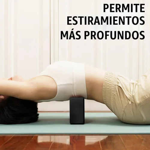 Vista 7 de 2 bloques de yoga, bloques de espuma de 9 x 6 x 3 pulgadas, accesorios de yoga para pilates, estiramiento y meditación, bloques de ejercicio ligeros