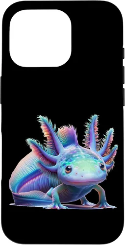 Vista 19 de Carcasa de arte de mundo submarino encantado para iPhone 11 Pro Max con diseño de ajolote mágico