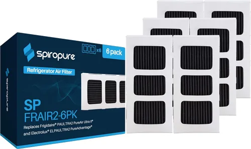 Vista 7 de SpiroPure SP-FRAIR2 - Filtro de aire puro para refrigerador 242047805, Pure Air Ultra 2, PureAir Ultra II, PAULTRAII2PK, 5303918847, AP6285787