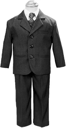 Vista 3 de Traje caqui de 5 piezas con camisa chaleco y corbata Caqui