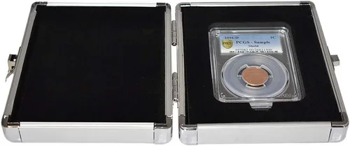 Vista 3 de Caja de almacenamiento universal de aluminio para el tenedor de la losa de la moneda única PCGS/NGC/Premier/Little Bear Elite Etc