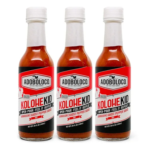 Vista 9 de Adoboloco ¡Salsa picante FIYA! FIYA! (paquete de 3) Salsa de 5 oz Mezcla de salsa de chile ardiente extremadamente picante súper sabrosa