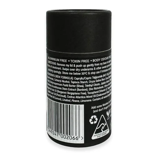 Vista 2 de Woohoo! Body - Pasta desodorante totalmente natural, Tux (Extra Stregnth 2.1 oz / 60 g Eco Tube)