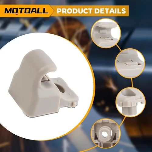 Vista 4 de MOTOALL Reemplazo de clips para visera solar para Tesla Model 3 2017-2020