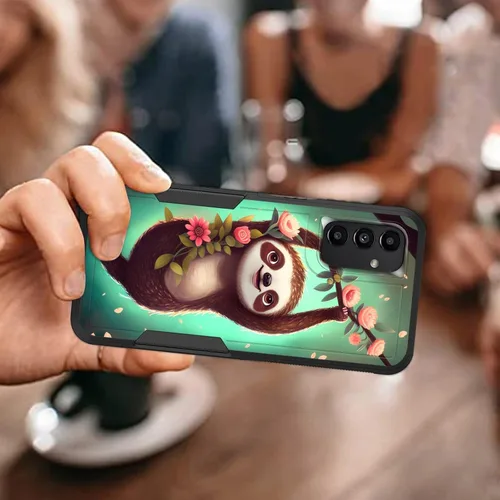 Vista 809 de Funda para Galaxy A14 5G, resistente de doble capa híbrida de policarbonato duro, goma suave, a prueba de golpes, funda protectora resistente