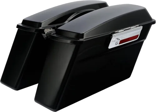 Vista 14 de Green-L Alforjas duras de color negro mate para Harley Touring Road King Street Glide Electra Ultra 2014-2024 Mate negro