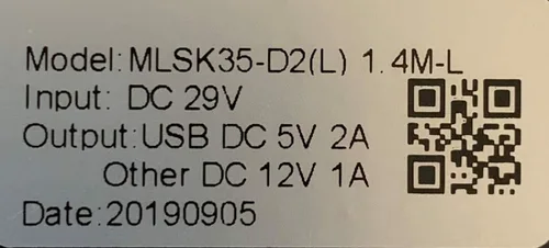 Vista 3 de Mulin - Interruptor reclinable eléctrico MLSK35-D2 izquierdo (lado derecho) con USB para dos motores/igual que MLSK35-D controlador izquierdo de 5