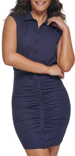Vista 5 de GUESS Vestido tipo camiseta con botones para mujer