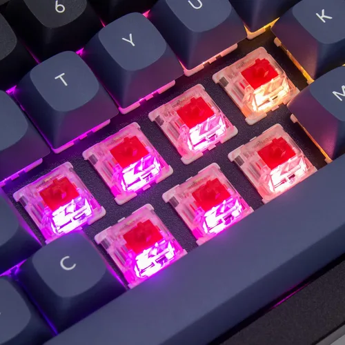 Vista 7 de Keychron Q4 Teclado mecánico personalizado con cable, 60% de diseño QMK/VIA macro programable con interruptor rojo Gateron G Pro intercambiable