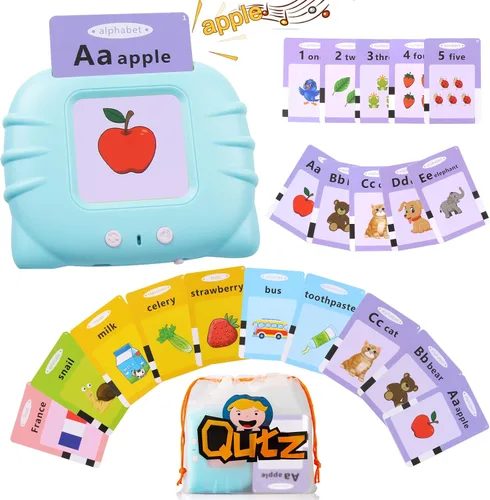 Vista 12 de Tarjetas flash parlantes con palabras visuales para niños pequeños de 2, 3, 4 años, juguetes sensoriales para niños autistas, juguetes educativos