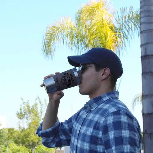 Vista 3 de LaserGram Vaso aislado al vacío de 20 onzas, cabeza de caballo 1, grabado personalizado incluido (piel sintética, gris)