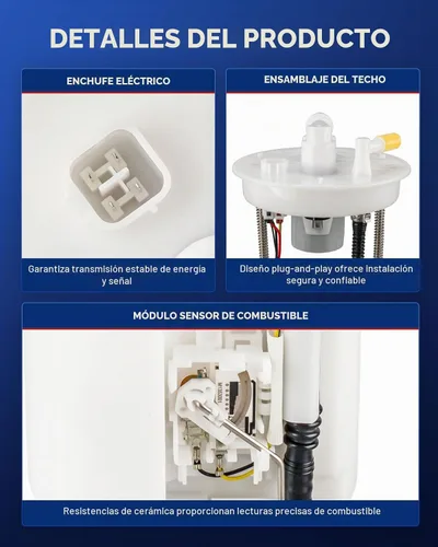 Vista 2 de KAX - Conjunto de bomba de combustible eléctrica FG1044 para Honda Civic 2006-2011