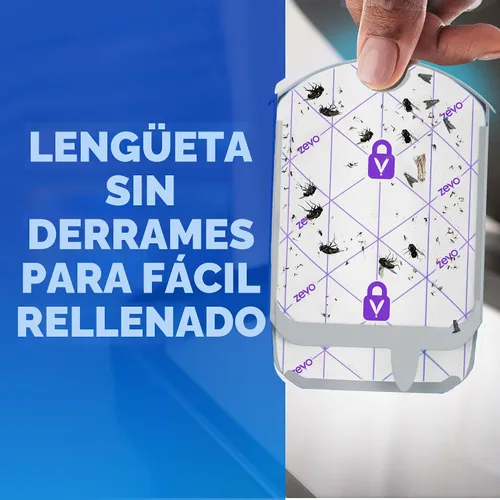 Vista 6 de Zevo Cartuchos de Recarga Oficiales para Trampa de Insectos Voladores - Compatible con la Trampa Zevo y la Trampa para Moscas MAX para Interiores