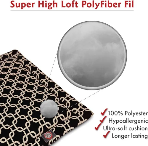 Vista 5 de Majestic Pet Products - Tapete para cama de perro con eslabones de 24 pulgadas, color negro