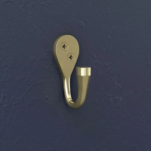 Vista 9 de National Hardware N337-911 Powell Gancho moleteado, 2-5/8", oro cepillado