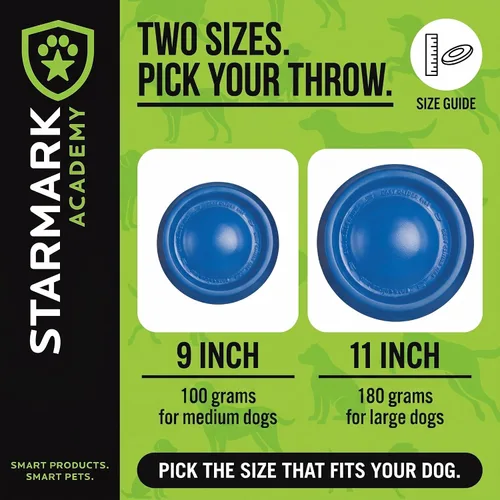 Vista 6 de Starmark EasyGlide DuraFoam - Disco volador de juguete para perros de 9 pulgadas