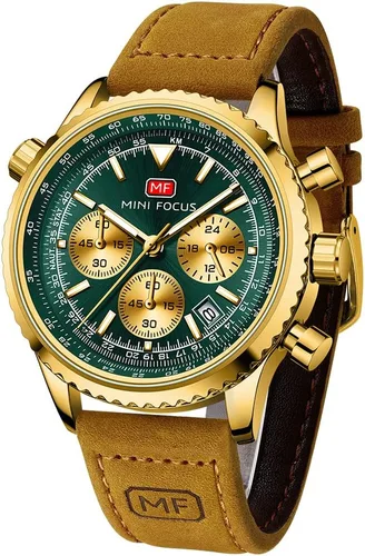 Vista 11 de AIMES Mens Watches for Men Casual Chronograph Waterproof Sport Military Watch Analog Quartz Movement Stylish Luxury Dress Wrist Watch Elegant Gift