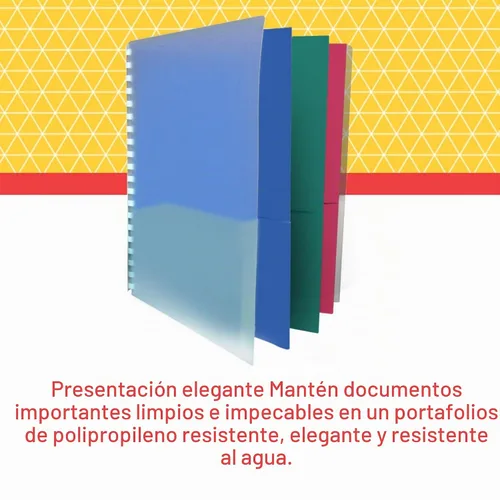 Vista 3 de School Smart Organizador de proyectos de 8 bolsillos, polipropileno, multicolor, 1 unidad (paquete de 1)