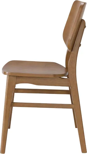 Vista 9 de Alaterre Calais - Juego de 2 sillas de comedor de madera, sillas de cocina Nuez caliente