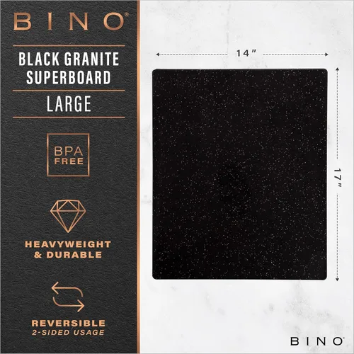 Vista 2 de BINO Tabla de cortar Tabla de cortar sin BPA Tablas de cortar para cocina duradera, gran superficie, multiusos, de doble cara, apta
