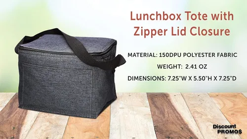 Vista 4 de Juego de 10 bolsas de almuerzo aisladas, paquete a granel, perfecta para el trabajo, viajes, eventos al aire libre, color negro