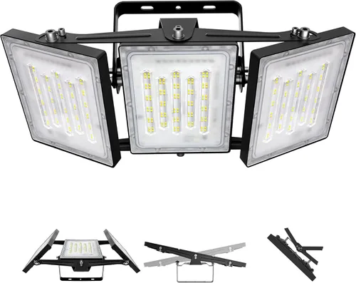 Vista 32 de STASUN - Luz de inundación LED para exteriores, 150 W, 15000 lúmenes, 6000 K, luz blanca IP66, impermeable, luz de estacionamiento comercial, 3