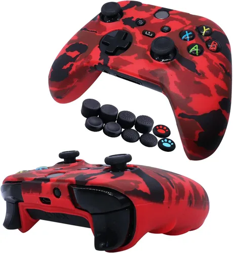 Vista 3 de 2 Pack Jusy Compatible with Xbox Series XS Controller Soft Silicone Cover Skin, Sweat-Proof Dust-Proof Anti-Slip Case Cover Protective Accessories
