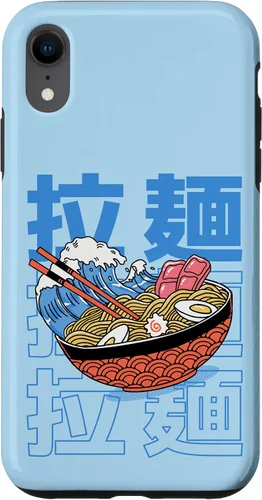 Vista 25 de The Great Ramen Off Kanagawa - Carcasa para iPhone 16, diseño tradicional japonés