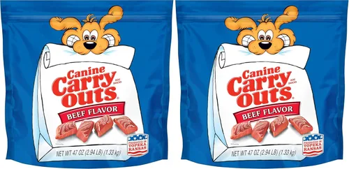 Vista 20 de Canine Carry Outs Golosinas para perros, sabor a tocino, 22.5 onzas (paquete de 4), hechas con tocino real