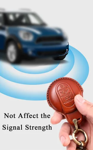 Vista 4 de SANRILY Funda para llavero para Mini Cooper sin llave, Negro