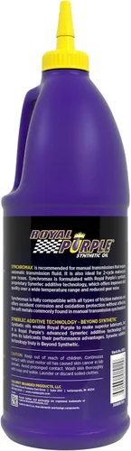Vista 2 de Royal Purple 01512 Synchromax Fluido de transmisión manual - 1 cuarto de galón (paquete de 6)