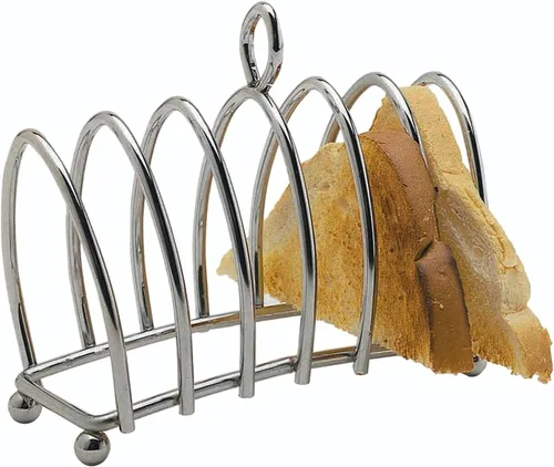 Vista 4 de KitchenCraft KCTOAST - Estante para tostadas con acabado cromado (metal, 6.3 x 5.9 x 2.8 in)