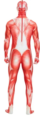 Vista 5 de Frybdfvdf Disfraz unisex de elastano elástico para adulto, traje de cuerpo de hombre que desaparece