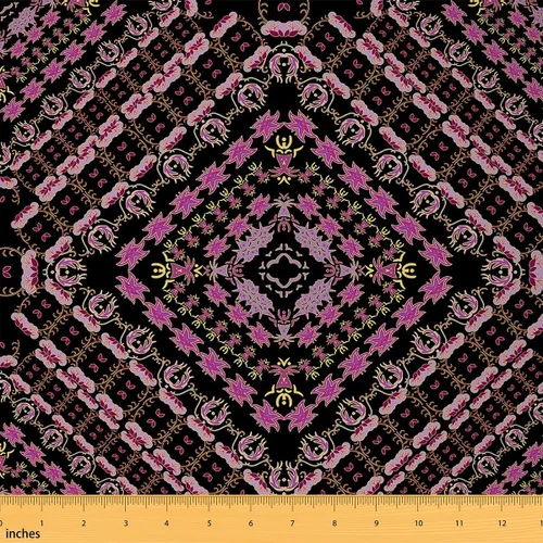 Vista 33 de Castle Fairy - Tela decorativa con flores Mandala de Castle Fairy por The Yard, diseño rústico de diente de león floral naturaleza planta