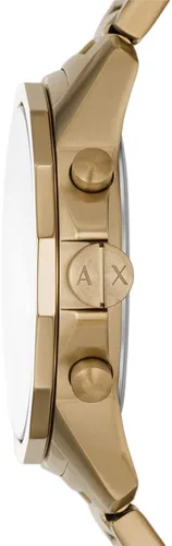 Vista 2 de AX Armani Exchange Reloj de vestir cronógrafo para hombre con correa de acero inoxidable, silicona o cuero